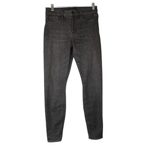 White House Black Market Denim Leggings High-Rise Black‎ Wash Size S